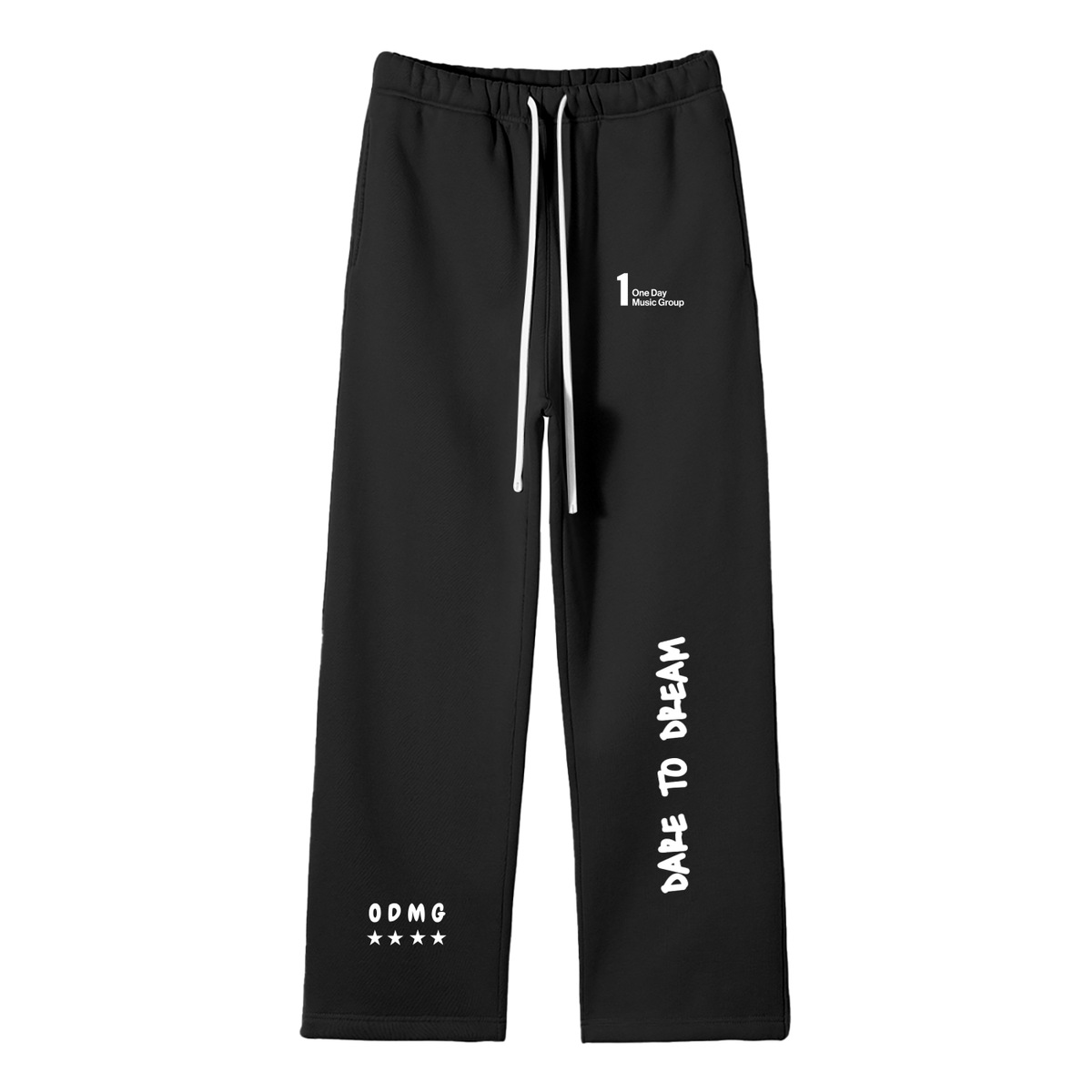 ODMG TEAM COLLECTION Unisex Solid Color Fleece Straight Leg Pants